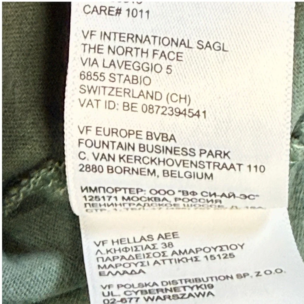 The North Face Mens Long Sleeve Graphic Logo Tee XL Green Cotton Outdoor